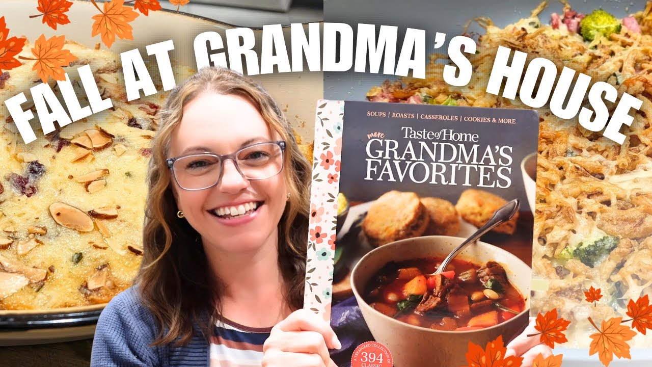 YouTube post by @MandyintheMaking for Seed. Caption reads: Grandma's SECRET Fall Recipes: 3 Cozy Dishes....