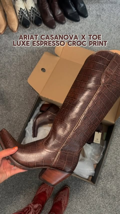 Instagram post by @daisydukeeee_ for Ariat International, Inc.. Caption reads: New boot scoooooootin for @countrycallinguk next....