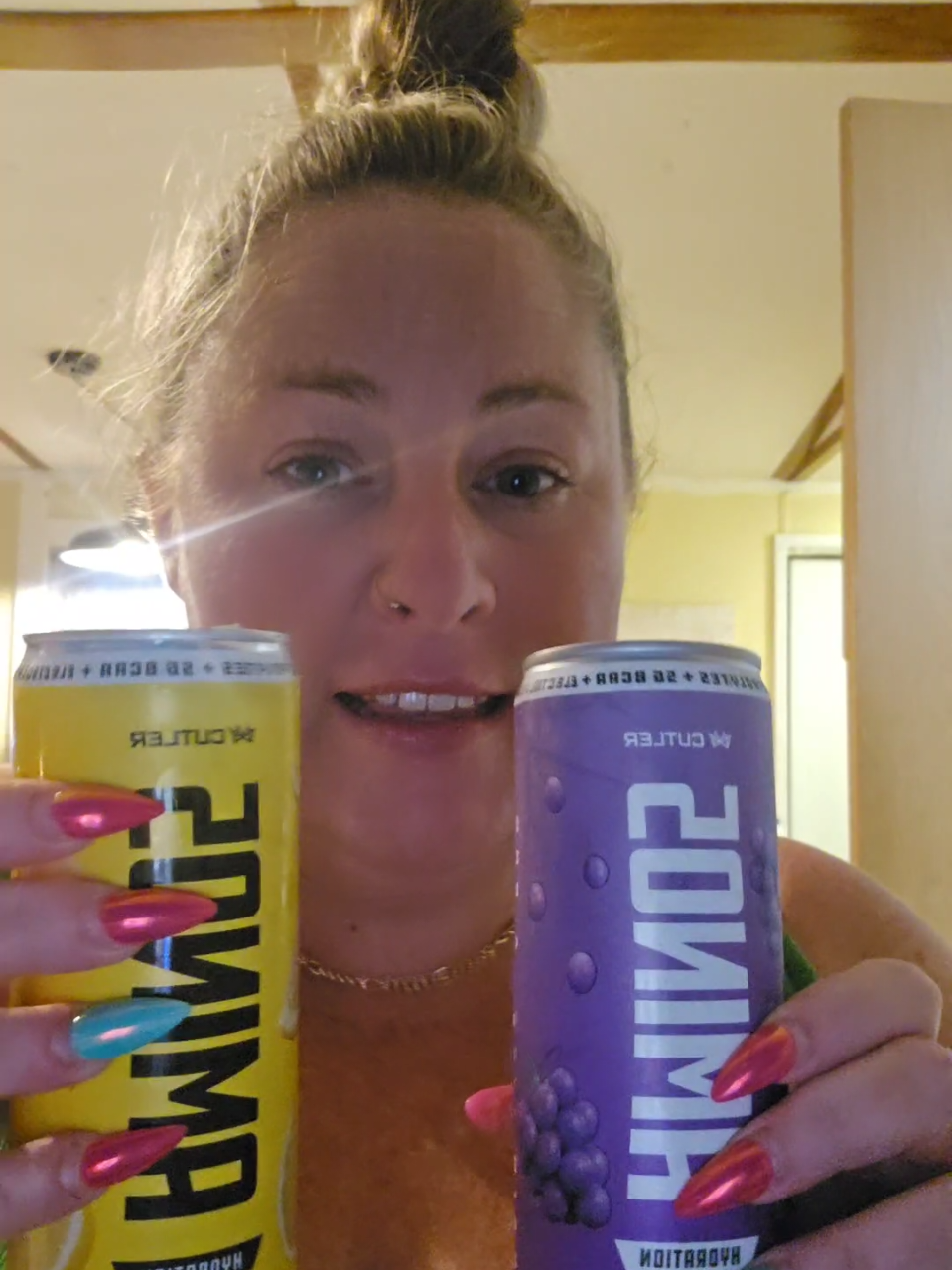 TikTok post by @thiccinderella865 for Cutler Nutrition. Caption reads: [...] #gymlife #hydrationdrink @Cutler Nutrition.