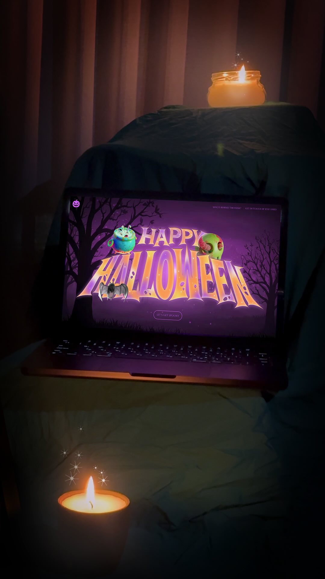 Instagram post by @cristal.reza for Wix. Caption reads: pov: your website just got possessed by....