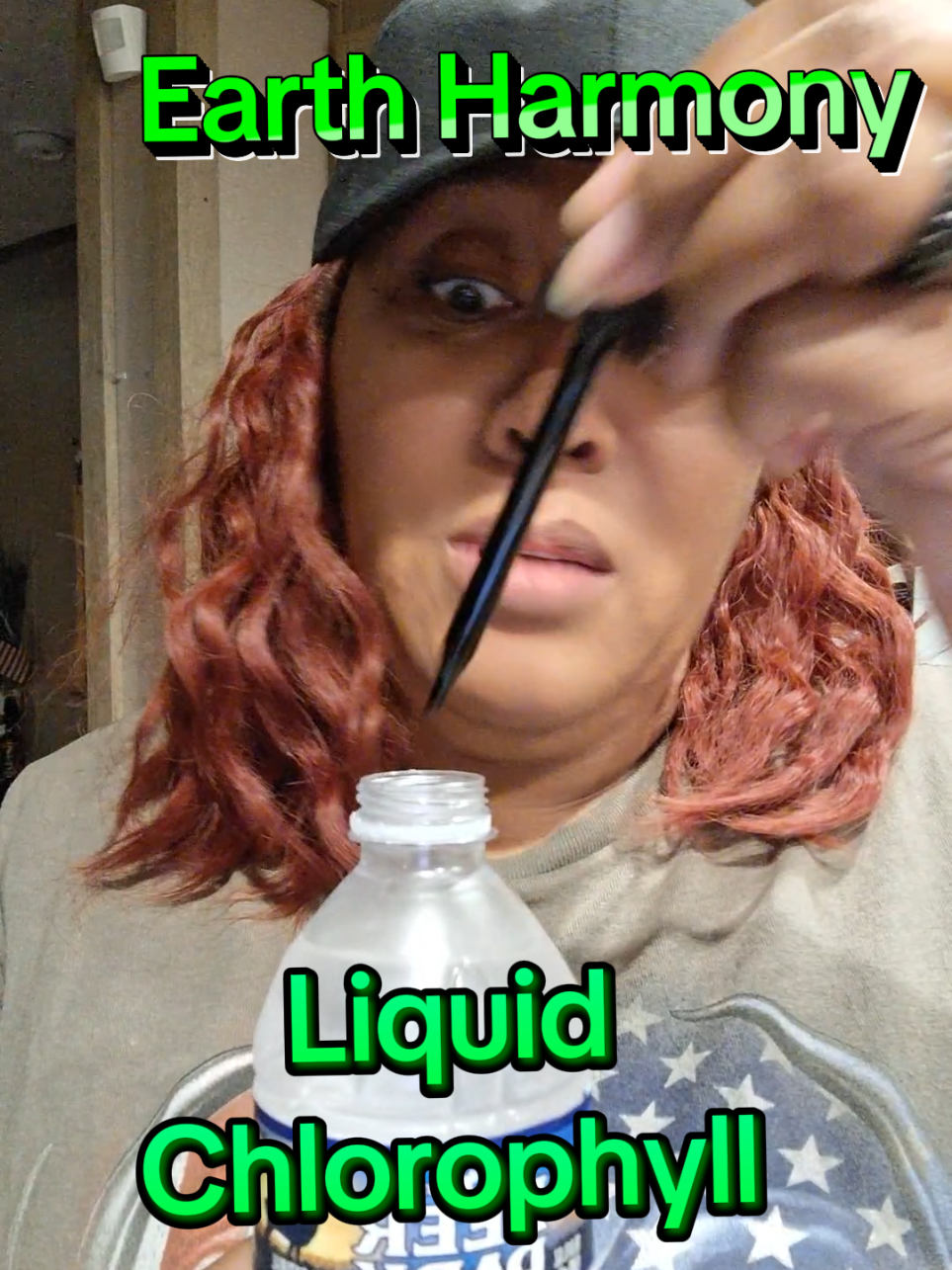 TikTok post by @lowandadavis2 for Earth Harmony. Caption reads: @Earth Harmony liquid chlorophyll [...].