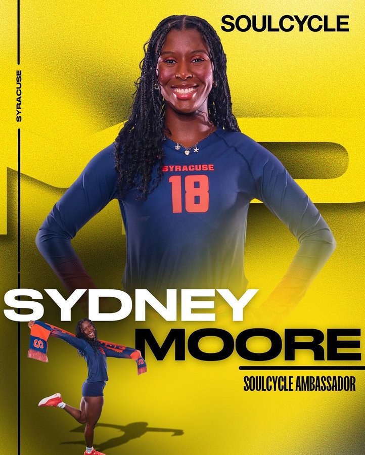 Instagram post by @ssydney.mmoore for SoulCycle. Caption reads: [...] deal... I’m officially partnering with....