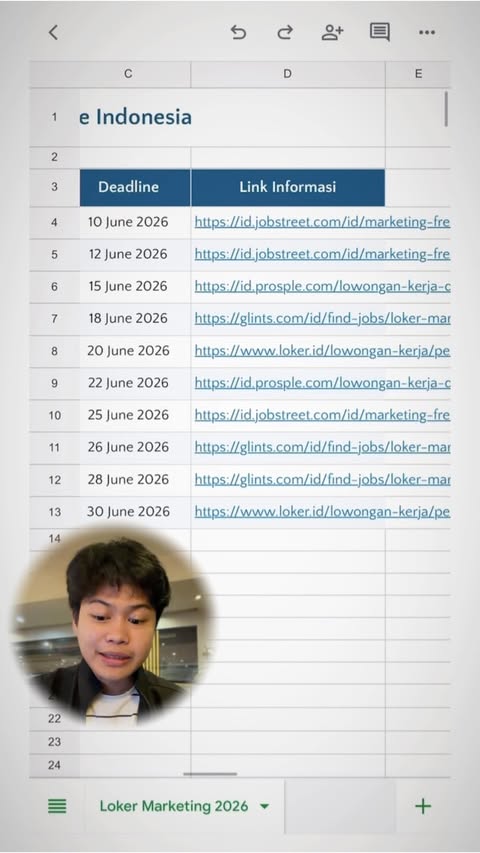 Instagram post by @farrhnn for Google Indonesia. Caption reads: [...] CV dan interview #Gemini #GoogleIndonesia....
