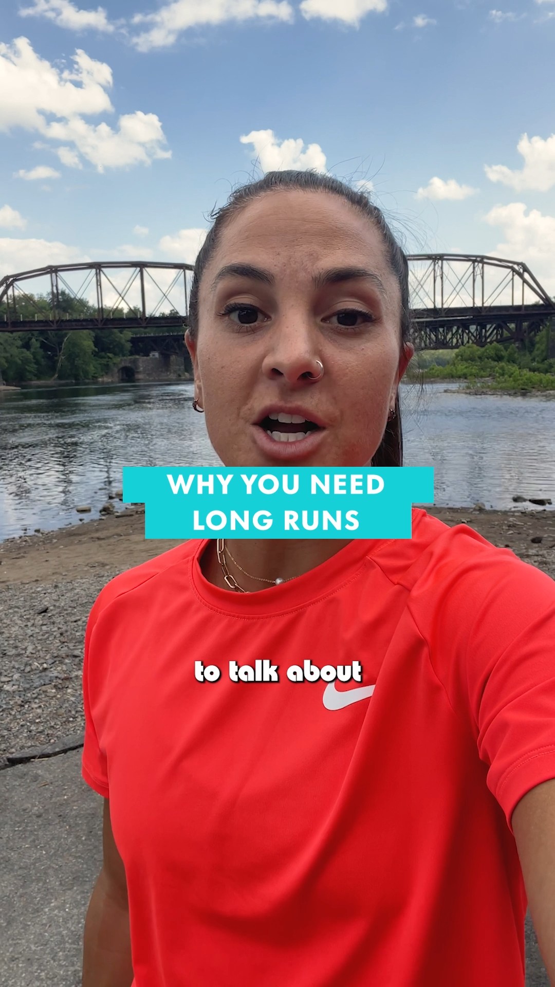 Instagram post by @nell_rojas_running for Runner's World. Caption reads: Have you ever been in the middle of a long run,....