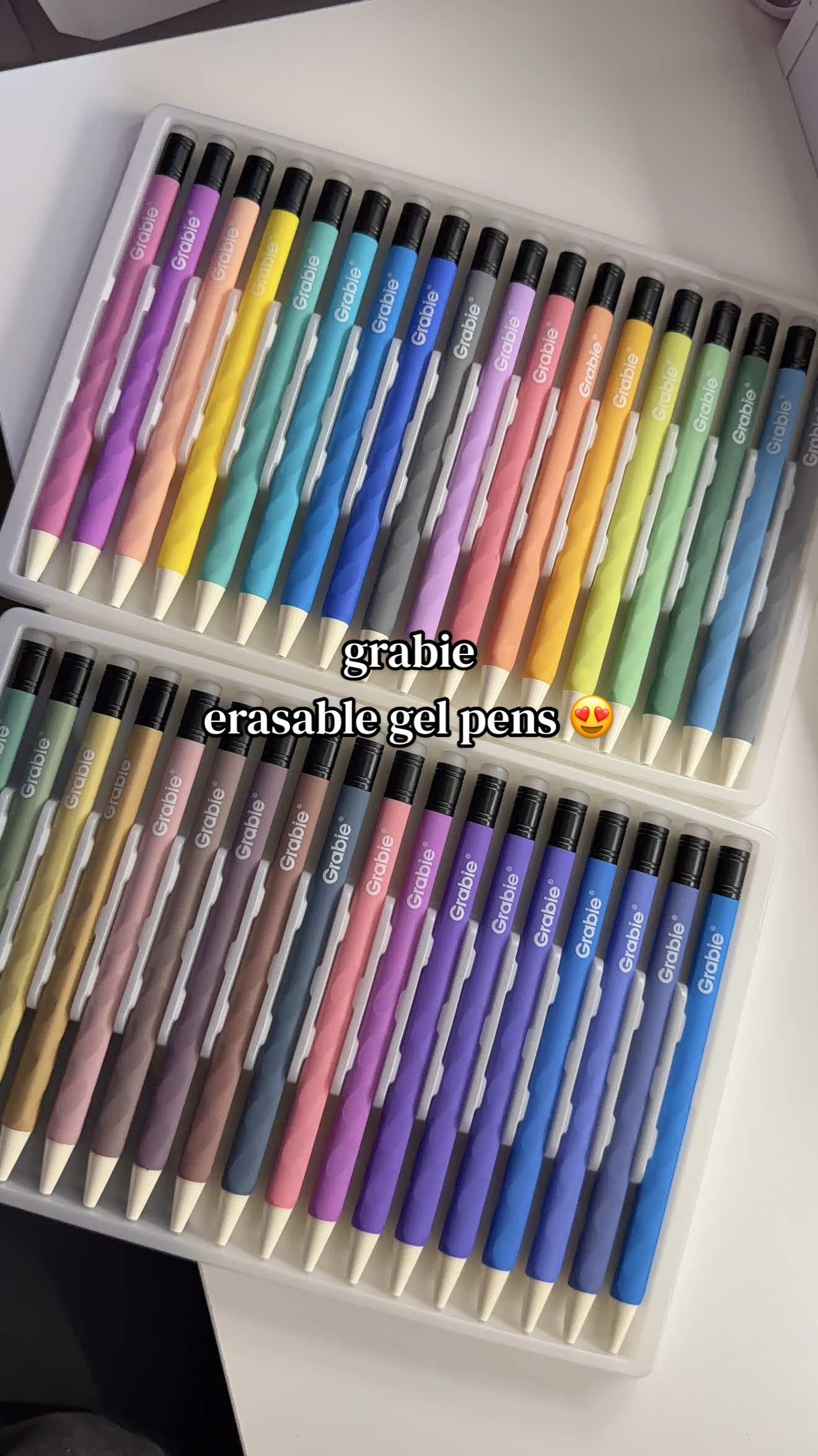 TikTok post by @arxcely.g for Grabie Art. Caption reads: [...] old pens as well as that white out 🤩....