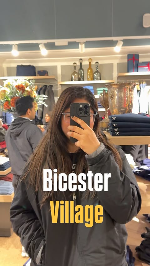 Instagram post by @deepalilililili for Bicester Village. Caption reads: BICESTER VILLAGE BLACK FRIDAY WAS A JOKE (the....