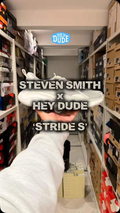 Instagram post by @stevensmith for HEYDUDE. Caption reads: [...] designed ‘The Ultimate Dad Shoe’ for....