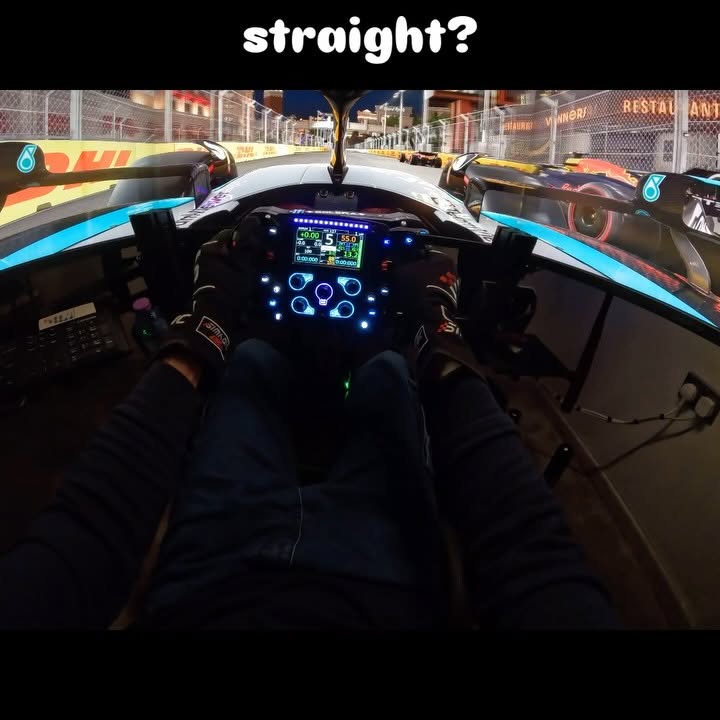 Instagram post by @wp_assetto for Simagic. Caption reads: Way faster Sponsors: @simagicoffical Official Sim....