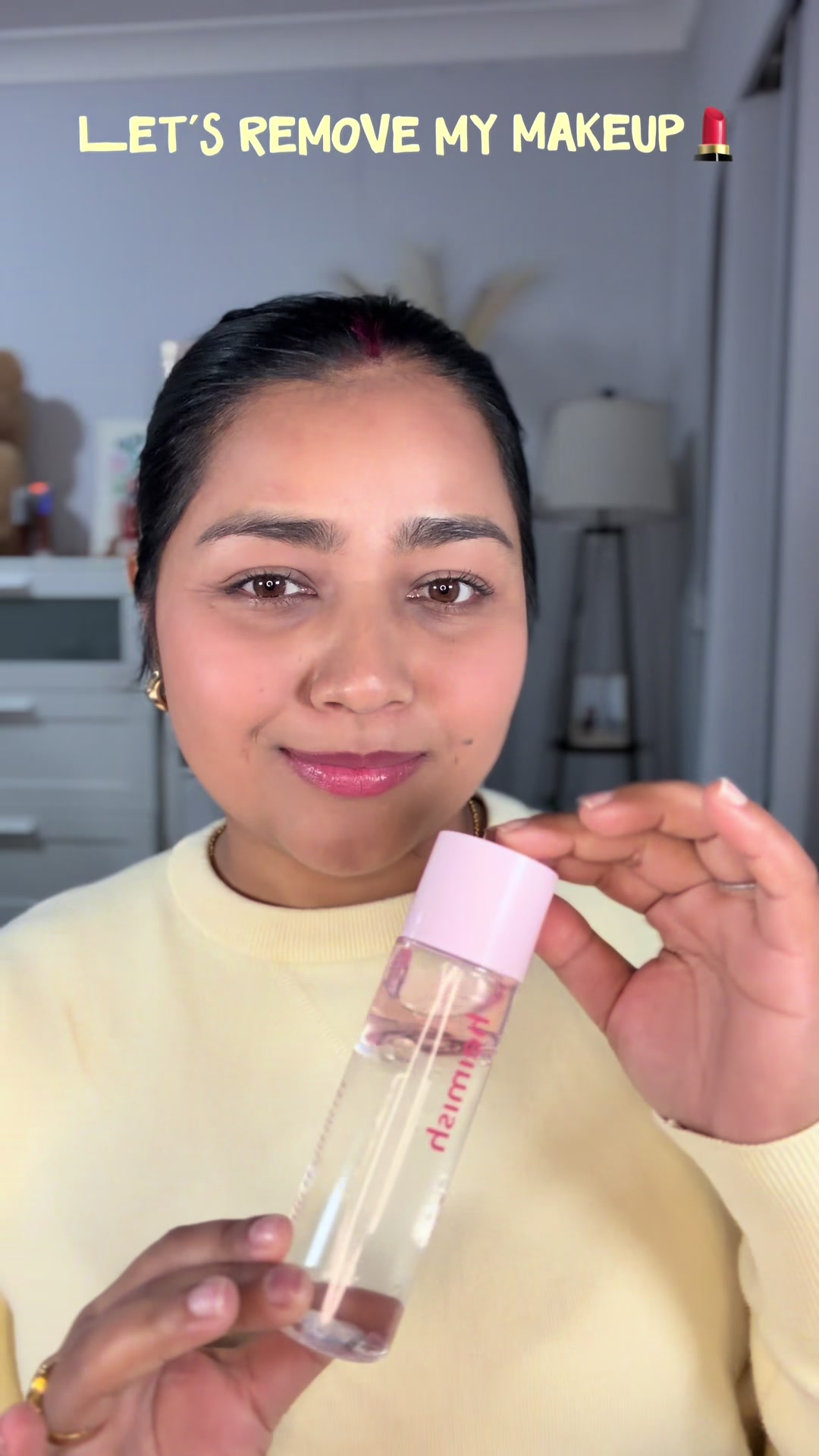TikTok post by @monicakathet for Heimish. Caption reads: Recently added the @heimish.cosmetics All Clean....