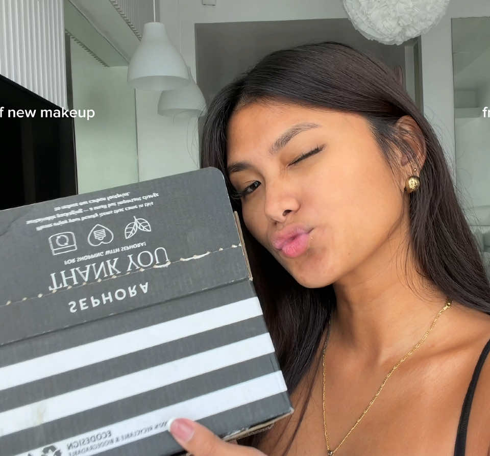 TikTok post by @breyannuh for Laura Mercier. Caption reads: full face of new makeup from sephora !!   products....