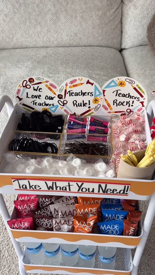 Instagram post by @heyitskayzie for MadeGood. Caption reads: Teachers do so much, they deserve a snack break....