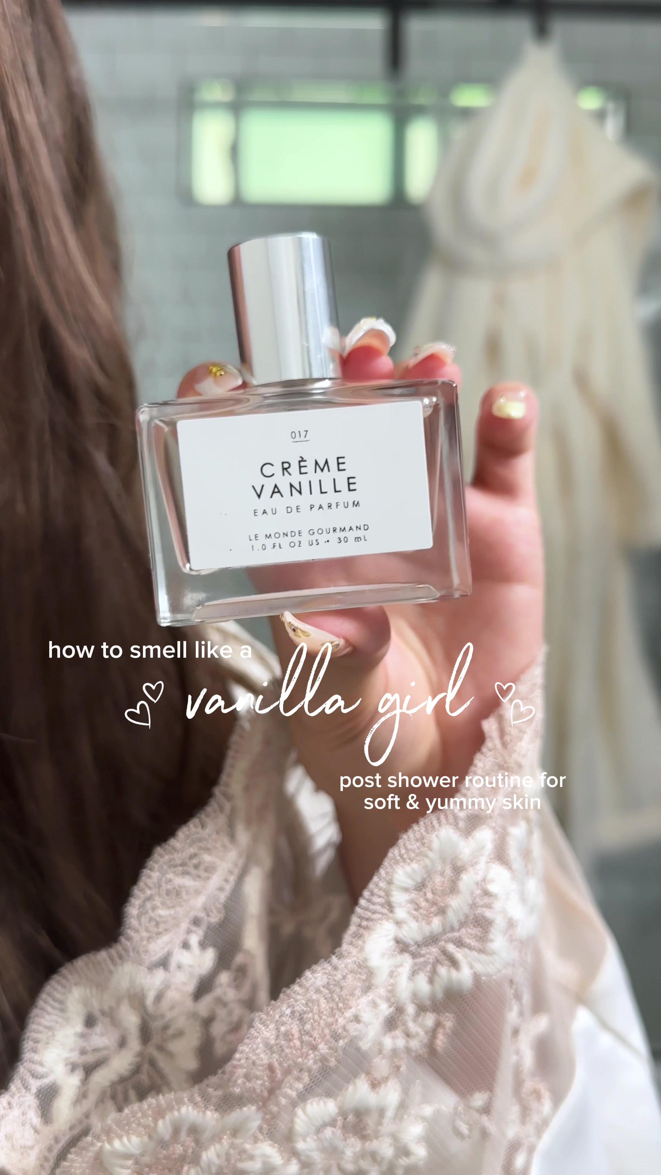 TikTok post by @ashleynoelleeee for Le Monde Gourmand | Willowbrook Il. Caption reads: 🙌🏻 calling all vanilla aesthetic girls 🍦🍨🤍 |....