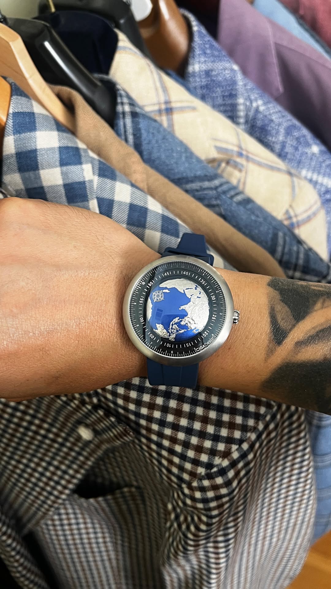 Instagram post by @blakescott for CIGA Design. Caption reads: [...] most unique watch you’ve ever seen?....