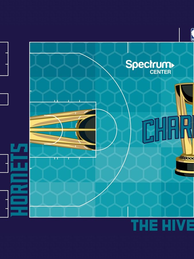 Instagram post by @spectrumcenter for Bank of America. Caption reads: [...] nba cup games 👀 presented by bank of....