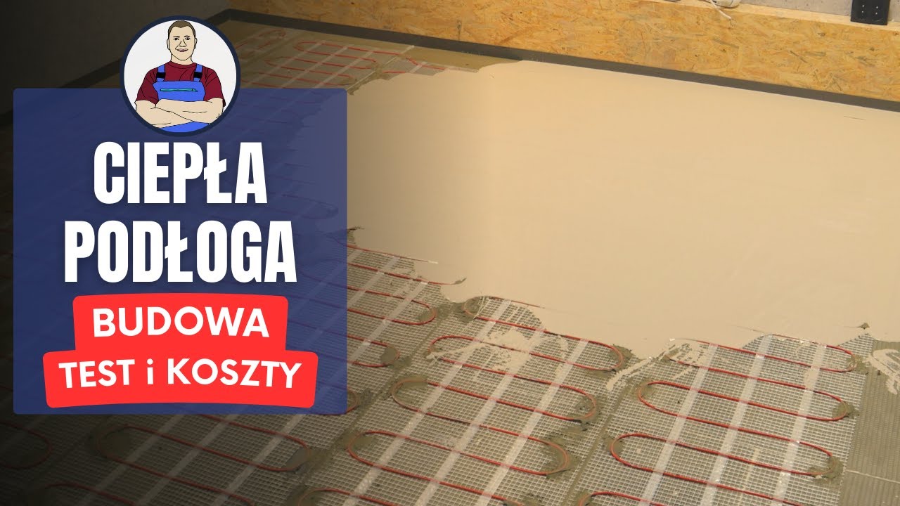 YouTube post by @mariobudowlaniec for Allegro. Caption reads: Flooring from A to Z - XPS, heating,....