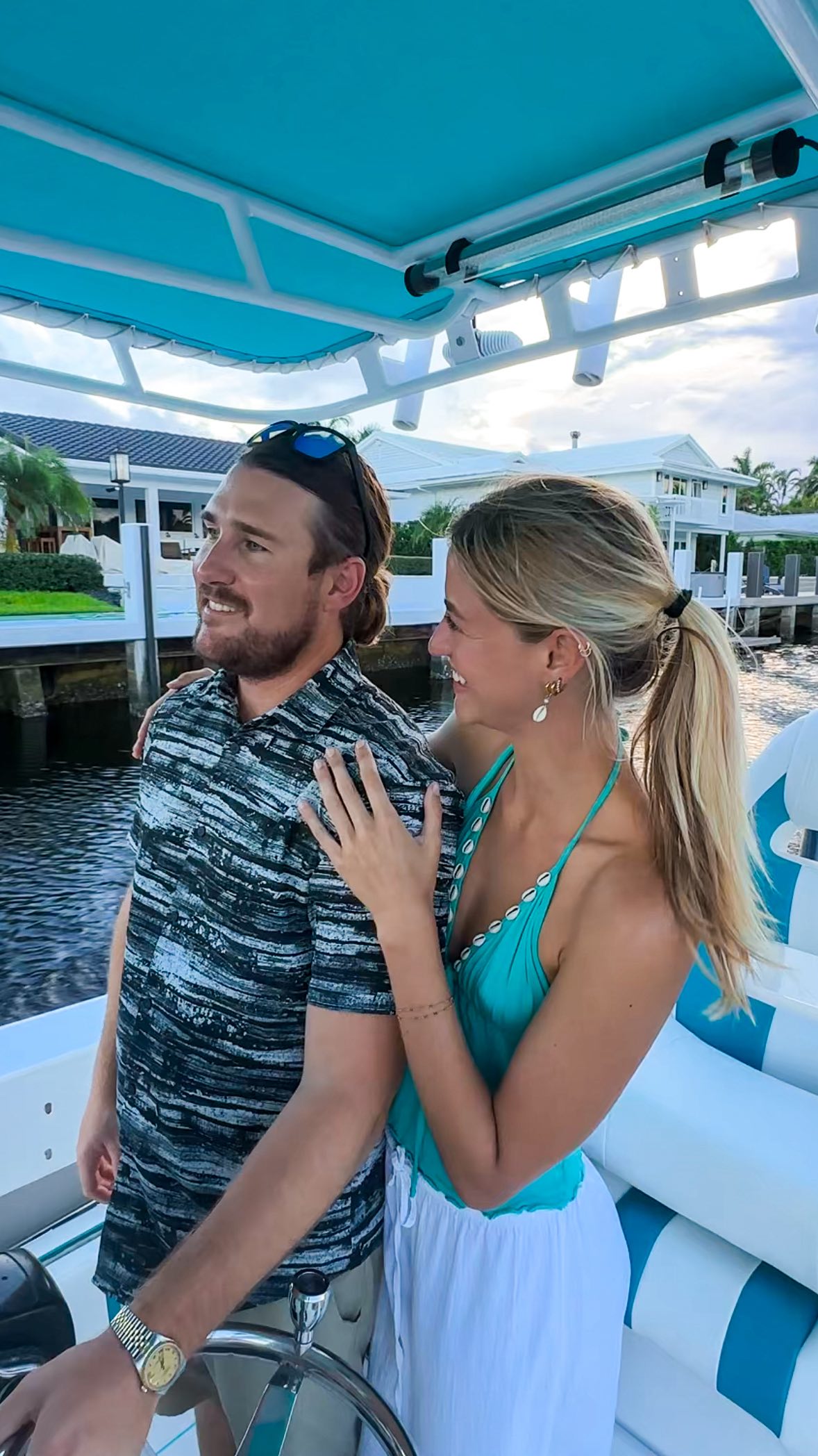 Instagram post by @camillapavann for Discover Boating. Caption reads: The perfect fall date night! 🍂Check out Discover....