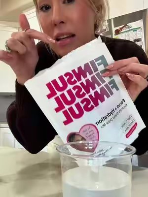TikTok post by @michellesays for Finnsul. Caption reads: [...] this new flavor tastes @Alle Brean @FINNSUL....
