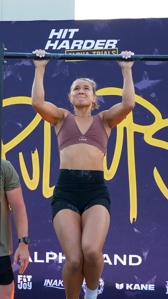 Instagram post by @sarahndorough for C4 Energy. Caption reads: Will Sarah crush 15 pull-ups and claim the new C4....