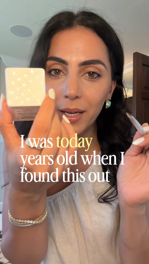 Instagram post by @mamaguide for QVC. Caption reads: [...] and eyebrows more. In partnership with @QVC,....