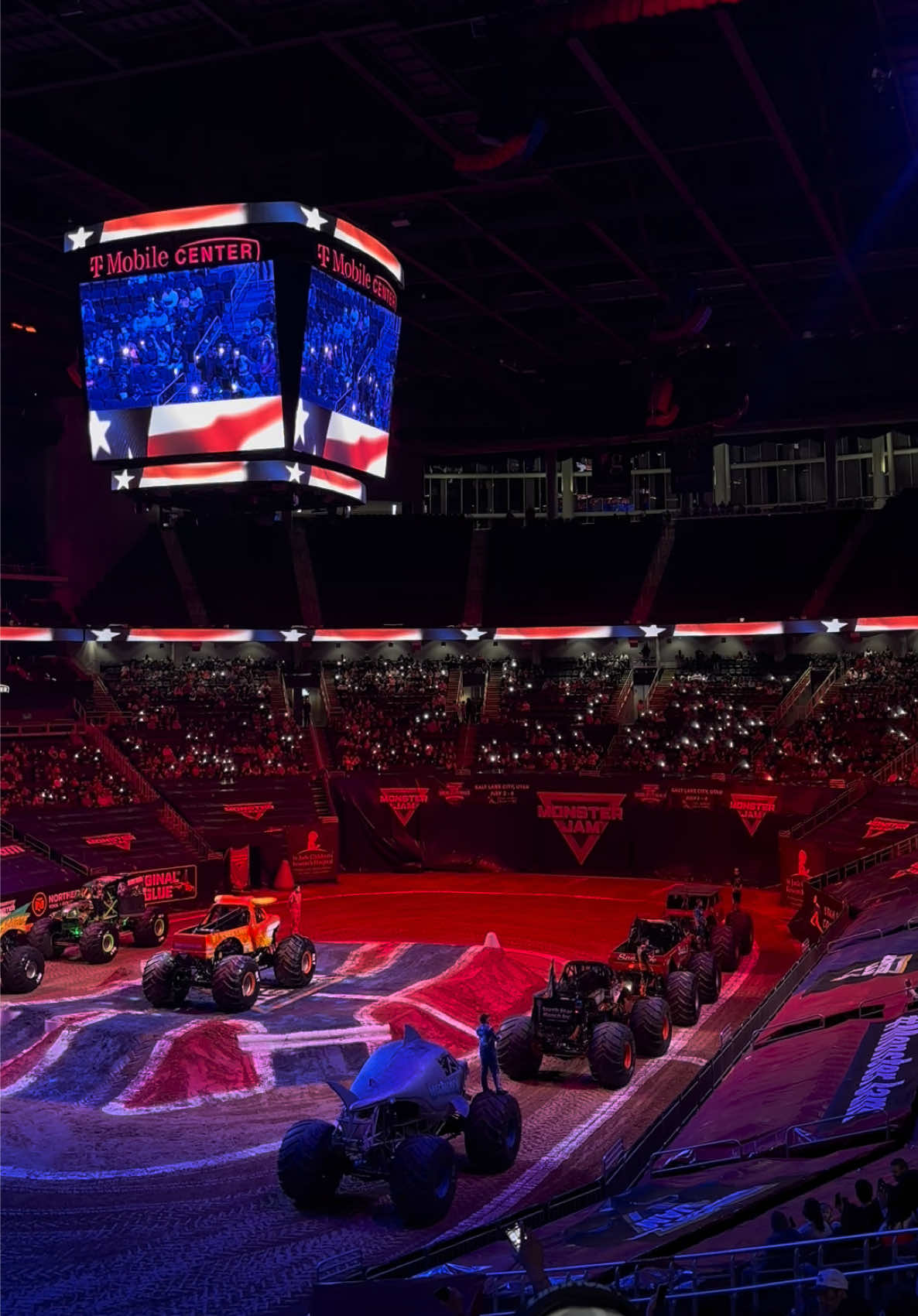 TikTok post by @midwestcozychaos for Monster Jam. Caption reads: At this point, Monster Jam is a family tradition....