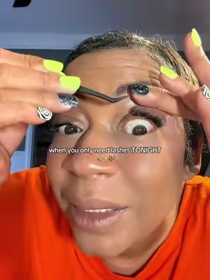 TikTok post by @genx.terrica for COFIER Lashes. Caption reads: [...] #MatureBeauty #GlueFreeLashes @COFIER LASHES.