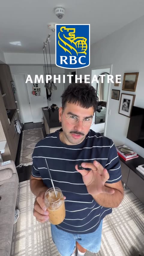 Instagram post by @dylan.horner for RBC. Caption reads: [...] me to meetup with my concert bestie at @rbc....