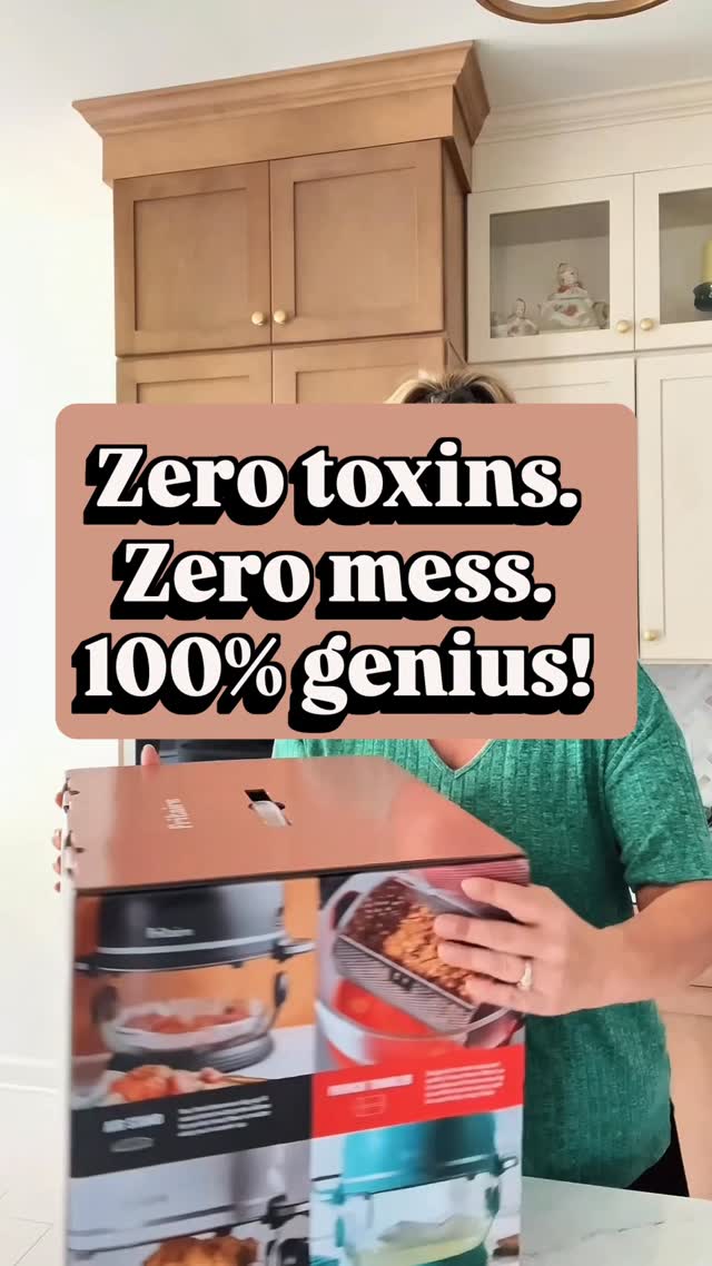 Instagram post by @thewaterbearerpointofview for Fritaire. Caption reads: “The air fryer glow-up we’ve all been waiting for....