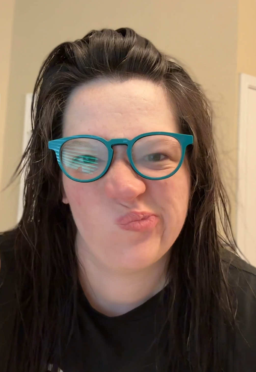TikTok post by @unlicensedtomom for paireyewear. Caption reads: I narrated my life like a dramatic rom-com trailer....