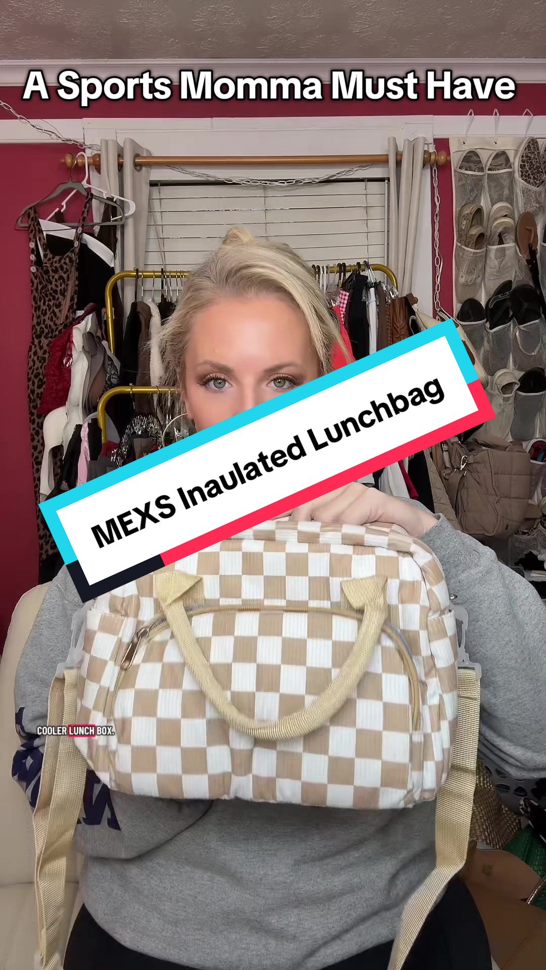 TikTok post by @brittanybrown749 for MEXS Bag-US. Caption reads: [...] today I’ll be using it ALL SEASON @MEXS....