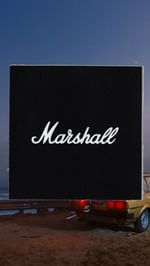 Instagram post by @kelvinkrash for Marshall Headphones. Caption reads: Rock ’n’ roll is STILL an attitude. And we’d like....