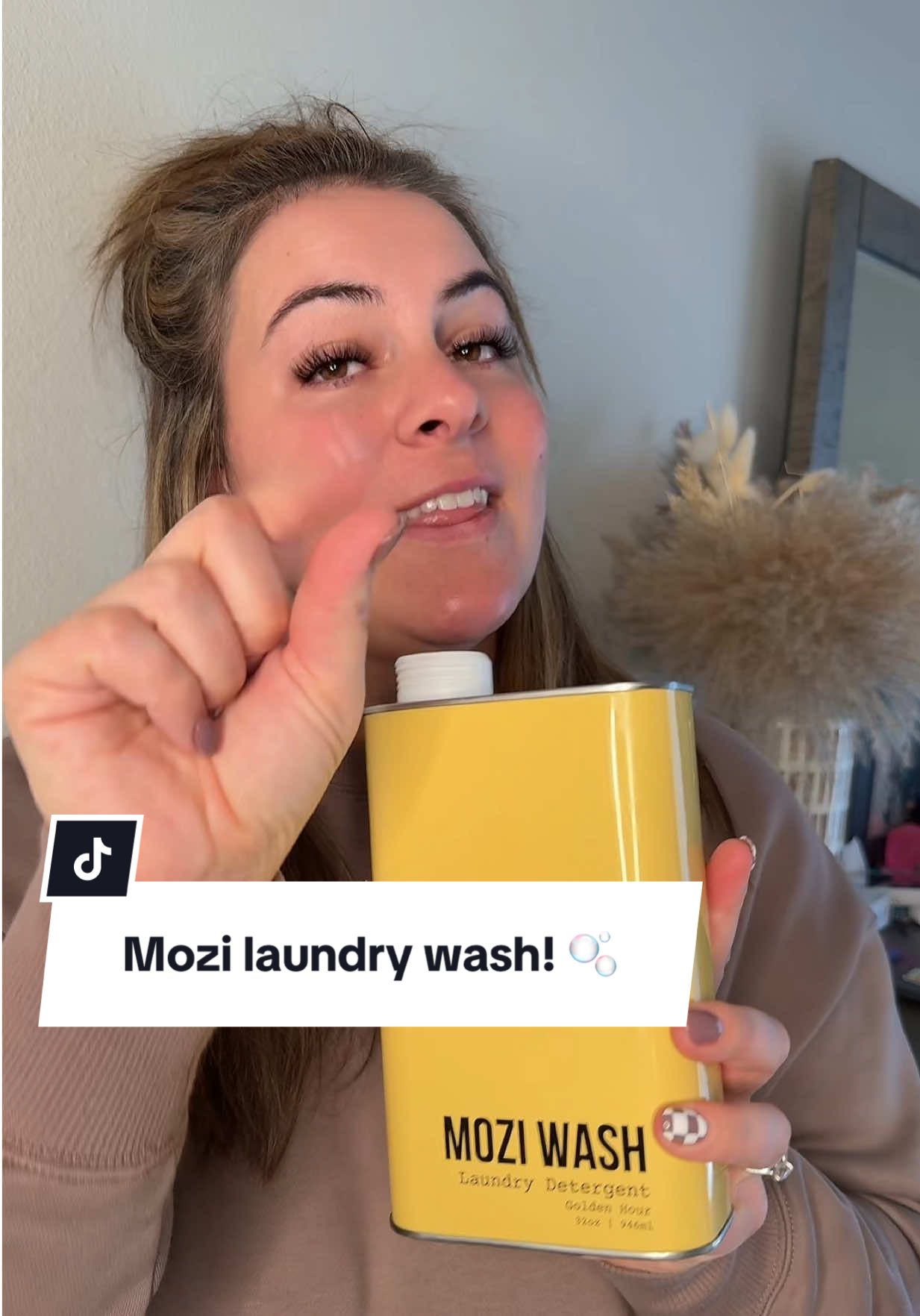 TikTok post by @kailey.fivearrowbread for Mozi Wash. Caption reads: MOZI IS THE BEST @Mozi Wash....