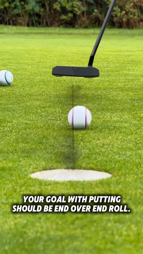 Instagram post by @michaelcaan for VICE GOLF. Caption reads: Obviously you want to hole the putt, but your goal....