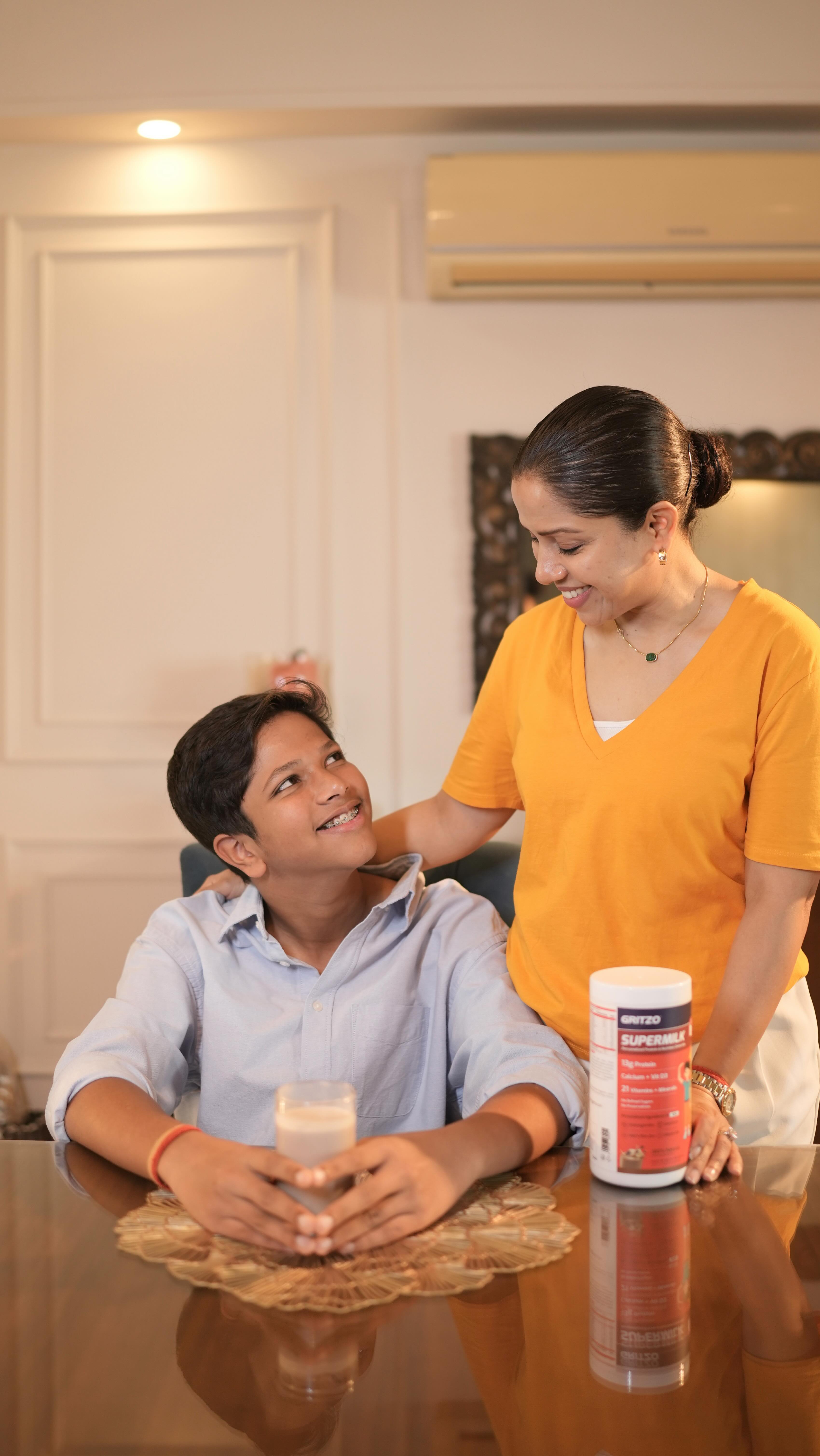 Instagram post by @shufflewithakanksha for GRITZO. Caption reads: Teenage coffee phase? Yep… we hit that milestone....