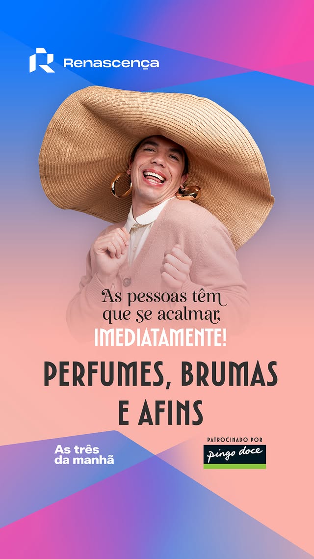 Instagram post by @vasco.pereira.coutinho for Renascença. Caption reads: [...] as quintas-feiras às 9h15 na Renascença ou a....