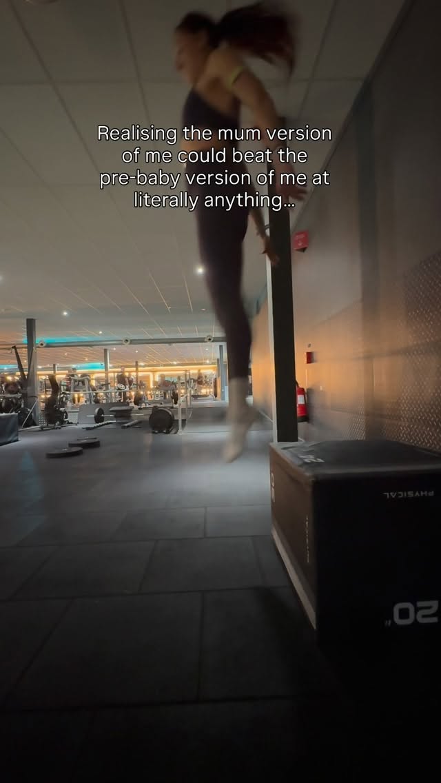 Instagram post by @lucyelizabethhatton for Sweaty Betty. Caption reads: My body is the most powerful it has ever been....