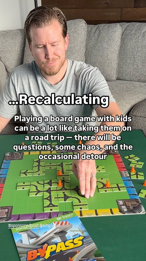 Instagram post by @threelittlemeeples for SimplyFun. Caption reads: #sponsoredpost Are you a true navigator or do you....