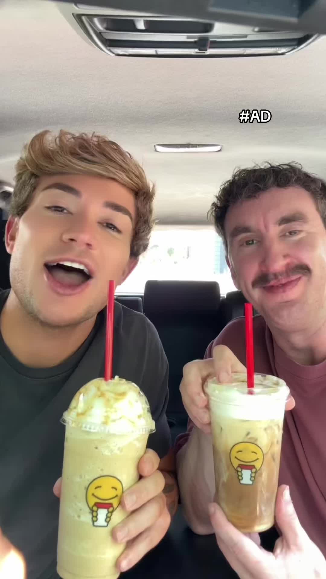 TikTok post by @printfairy for Scooter's Coffee. Caption reads: Date night and debate night over @Scooter’s....