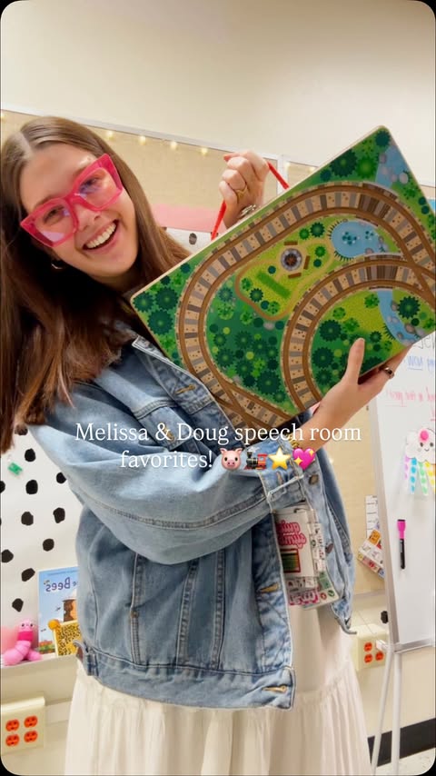 Instagram post by @missmaddieslp for Melissa & Doug. Caption reads: My FAVORITE @melissaanddougtoys items that have a....