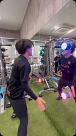 Instagram post by @ryo.asano_official for BlazePod. Caption reads: [...] for blue🟦

 Training tool with @blazepod....