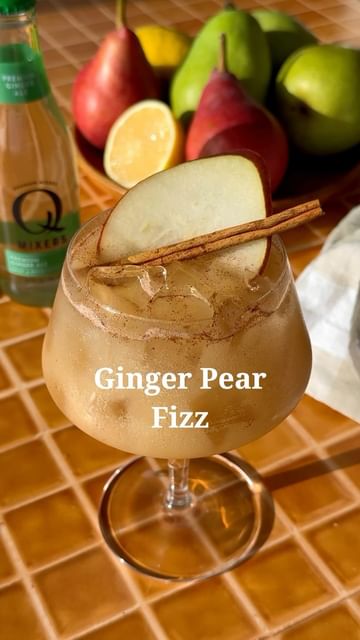 Instagram post by @bevsbybeverly for Q Mixers. Caption reads: Welcome the cozy vibes of fall with a crisp and....