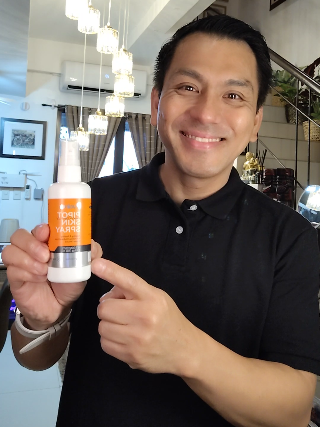 TikTok post by @alvinfernandez_08 for Puainta. Caption reads: Puainta Pipot Skin Spray- Anti Itch Spray for....