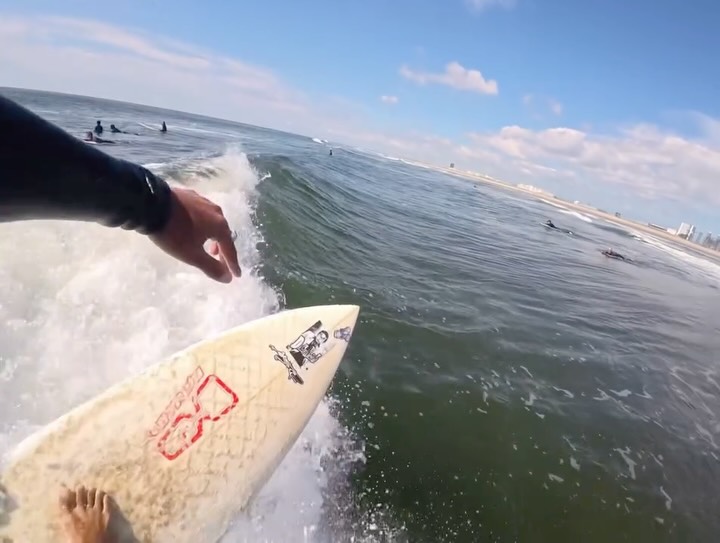 Instagram post by @4kaishu for DJI. Caption reads: surf and skate with Osmo Nano. @dji_japan....