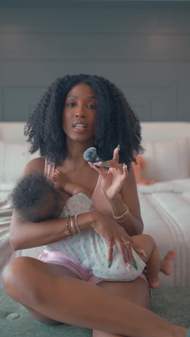 Instagram post by @aishabeau for Kindred Bravely. Caption reads: Mom to be, if you plan on breastfeeding and....