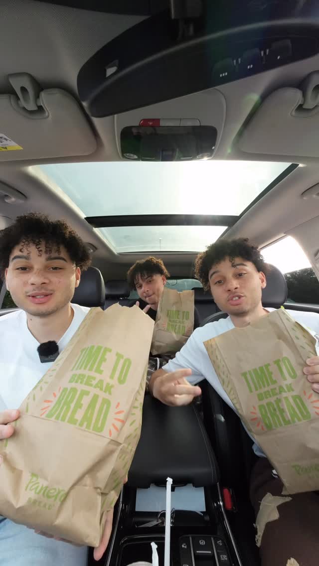 Instagram post by @dripletsofficial for Panera Bread. Caption reads: @panerabread 

#foodie #reels #foodreels #mukbang....