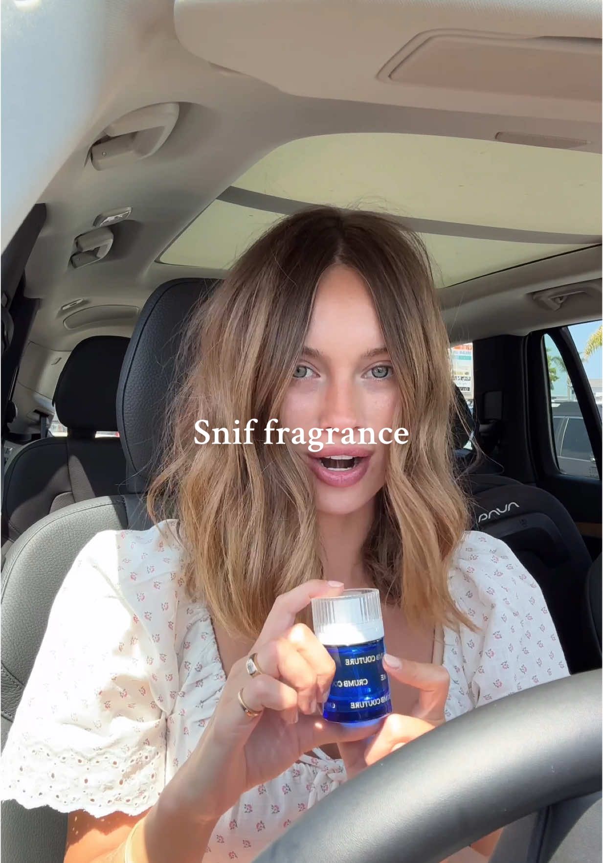 TikTok post by @haileydrewpolk for Snif. Caption reads: [...] gotta try crumb couture and the other @Snif....