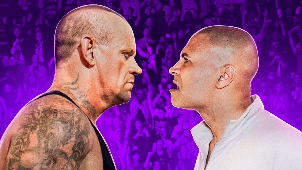 YouTube post by @MavenKHuffman for Keeps. Caption reads: Breaking Down My Rivalry with The Undertaker.