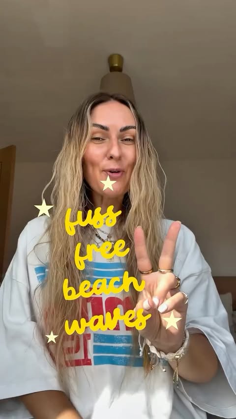 Instagram post by @noavko for Batiste. Caption reads: the eastiesttttt beach waves ever 🌊 only 2....