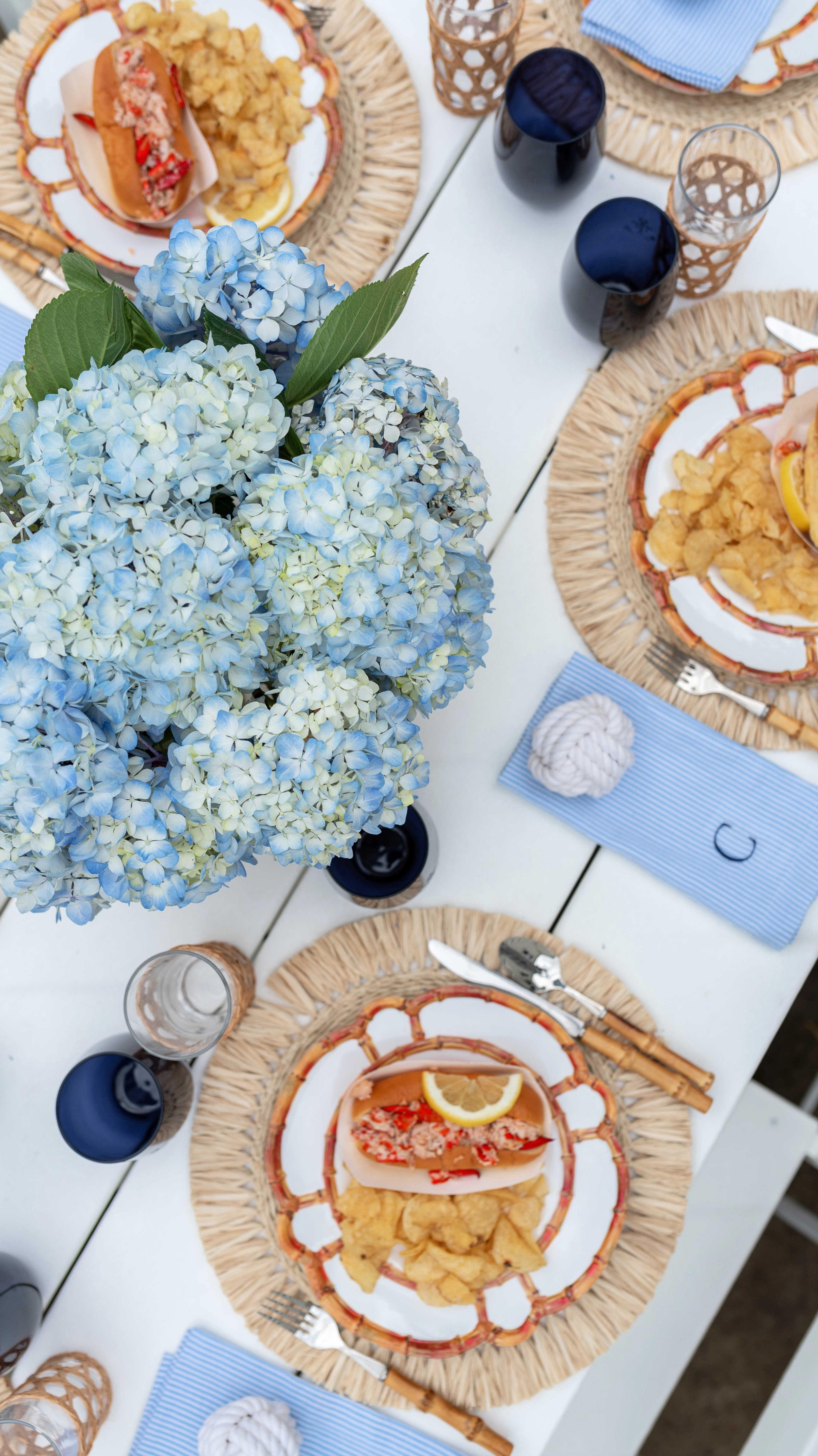 Instagram post by @kristynewengland for Polywood. Caption reads: [...] in our new outdoor furniture from @polywood....