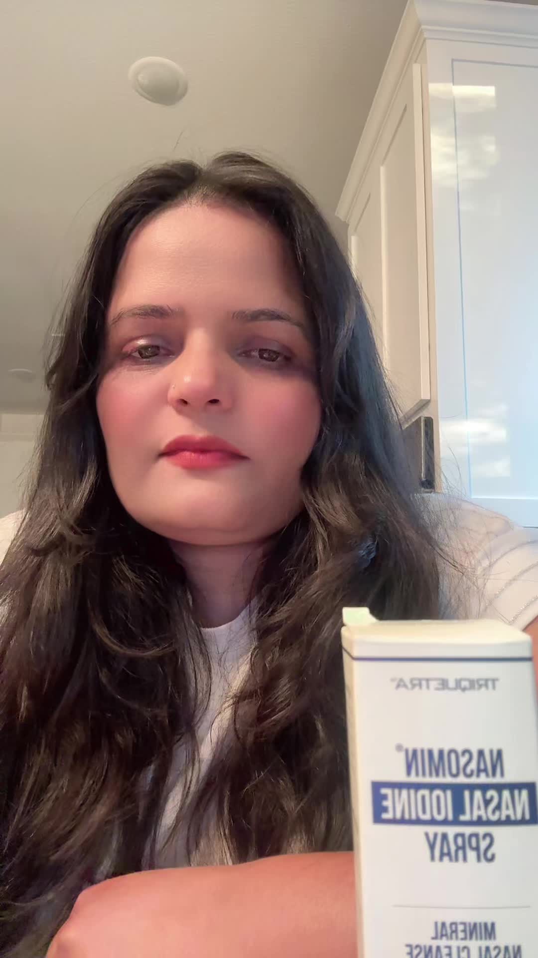 TikTok post by @ambika_gaire123 for Triquetra Health. Caption reads: Nasal spray@Triquetra @EverythingTriquetra #tiktok....