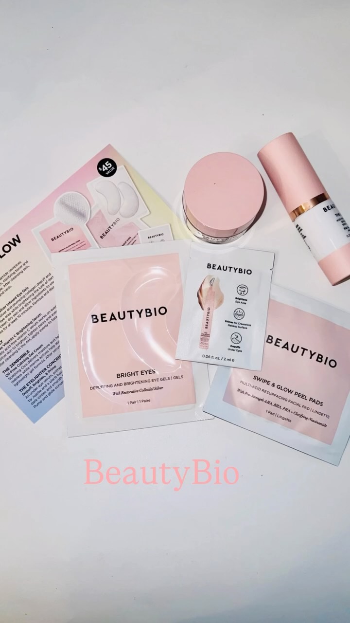 Instagram post by @pamelaslittleworld for BeautyBio. Caption reads: I received these lovely BeautyBio samples and....